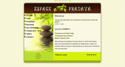 Desktop Screenshot of espace-pranava.net